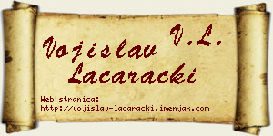 Vojislav Laćarački vizit kartica